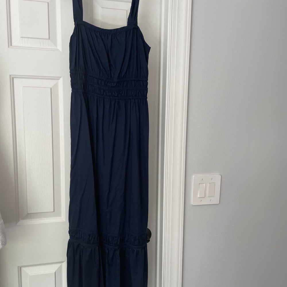 LOFT Navy Blue Maxi Dress